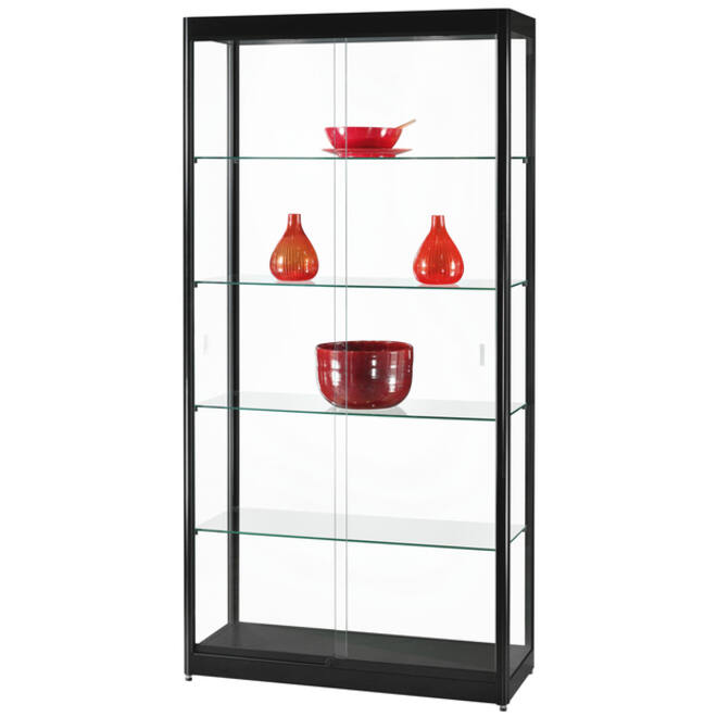 Vitrinekast SDB gpc-1000 led zwart 1000x400x2000mm