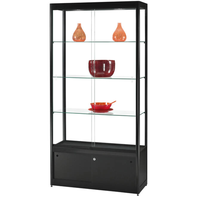 Vitrine SDB gpc-o-1000 led zwart 1000x400x2000mm