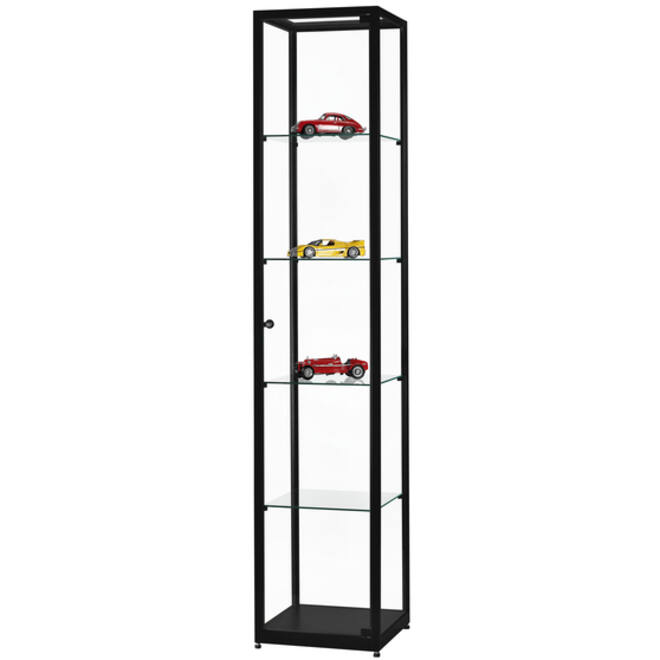 Vitrinekast SDB wms-h400 zwart 400x400x1984mm
