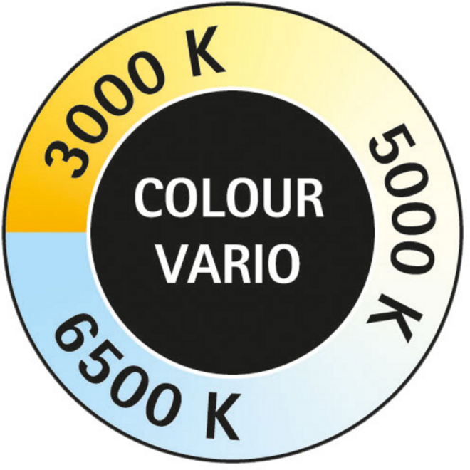 Bureaulamp MAUL Rubia LED voet dimbaar colour vario + usbpoort zilver
