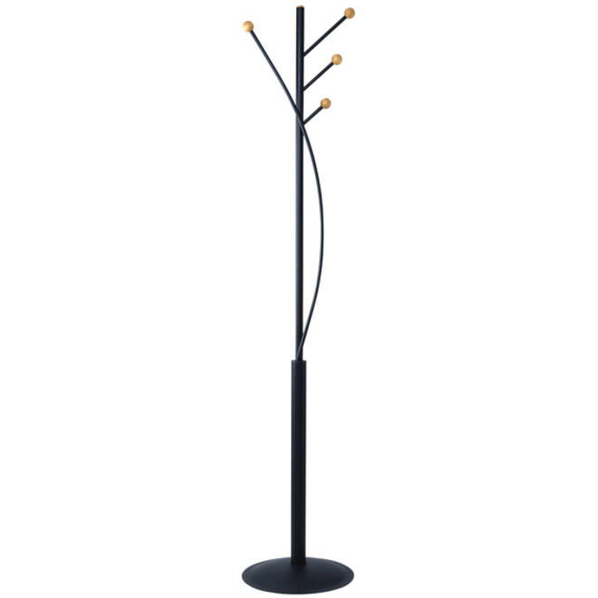 Kapstok MAUL Aura staand 180cm 4 haken zwart