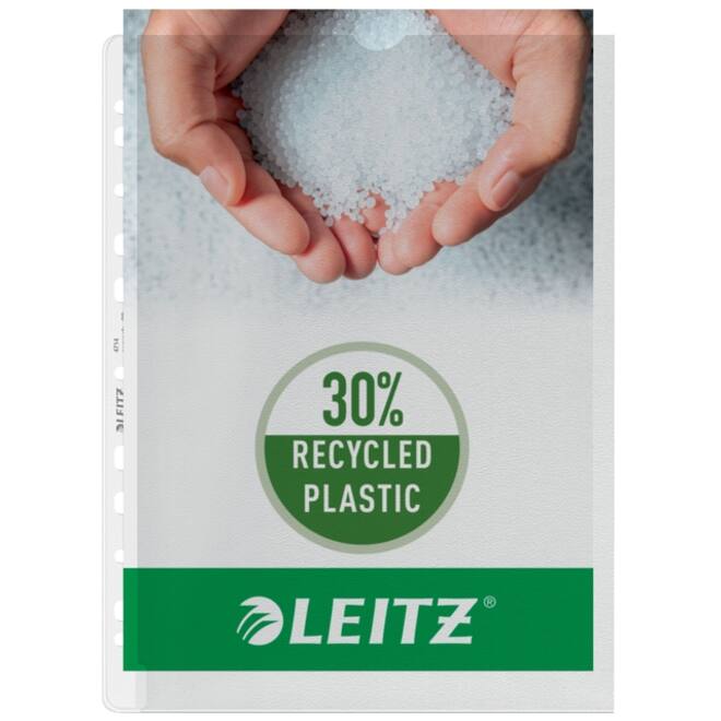 Showtas Leitz Premium links open 0.13mm PP A4 transparant 100 stuks