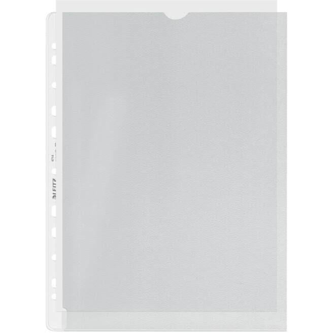 Showtas Leitz Premium links open 0.13mm PP A4 transparant 100 stuks