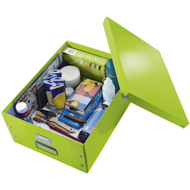 Opbergbox Leitz WOW Click & Store 369x200x482mm groen