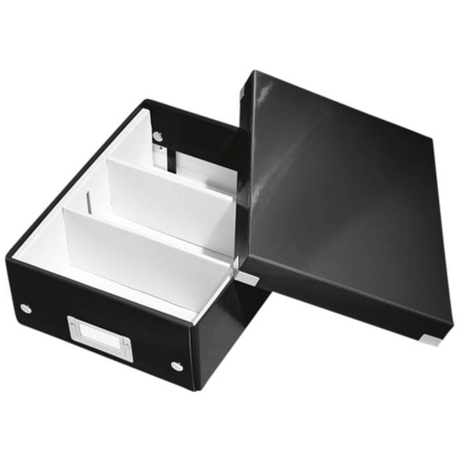 Sorteerbox Leitz WOW Click & Store 220x100x282mm zwart