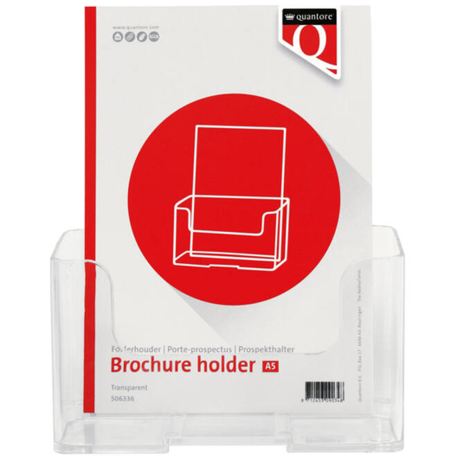 Folderhouder Quantore A5 transparant