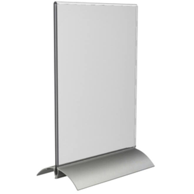 Kaarthouder Europel T-standaard A5 staand acryl / aluminium