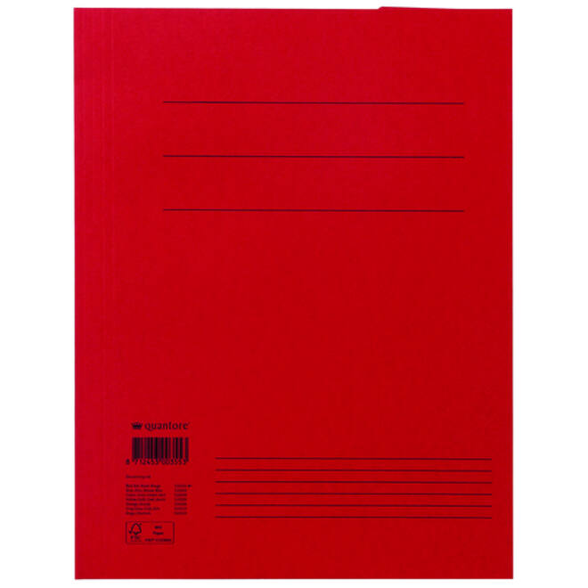 Dossiermap Quantore A4 300gr rood