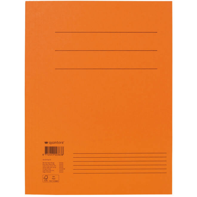 Dossiermap Quantore A4 250gr oranje