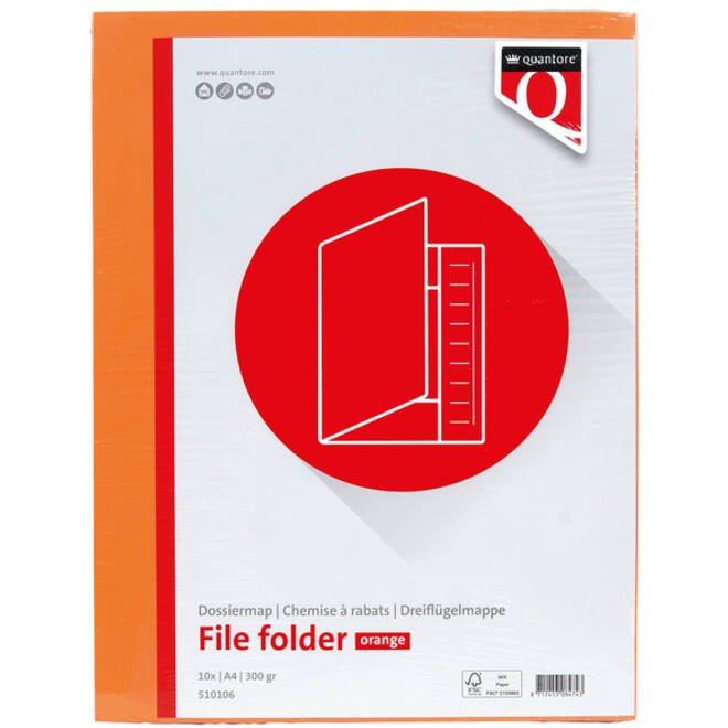 Dossiermap Quantore A4 250gr oranje