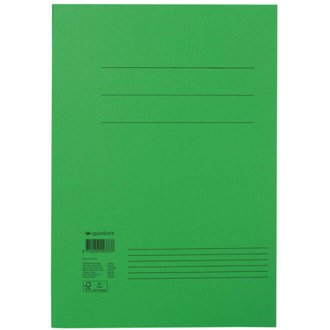 Dossiermap Quantore folio 300gr groen