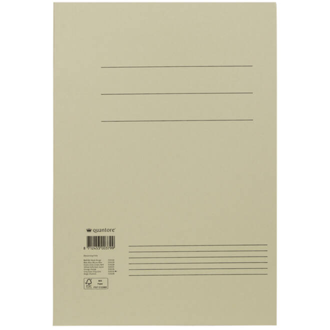 Dossiermap Quantore folio 300gr grijs
