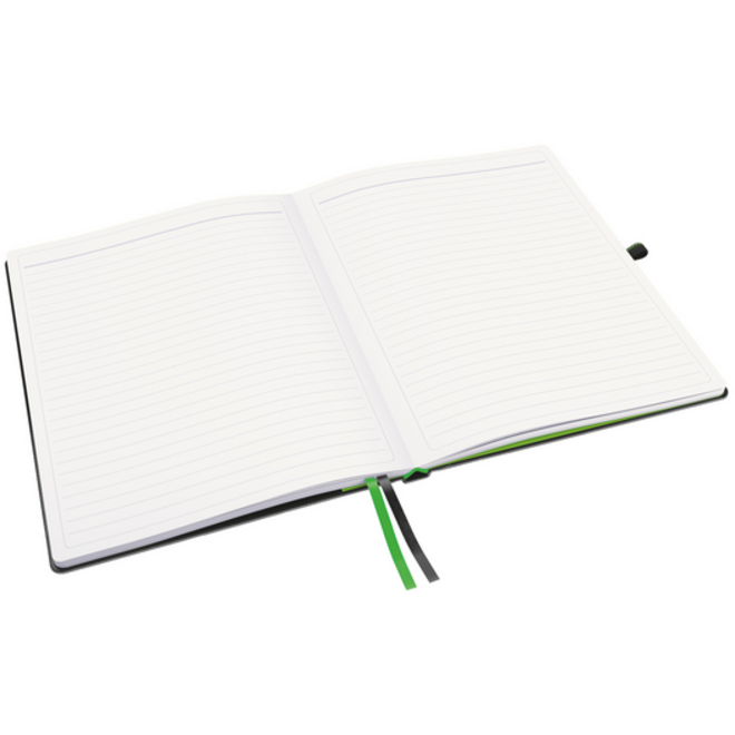 Notitieboek Leitz Complete 187x242mm 160blz 100gr lijn zwart