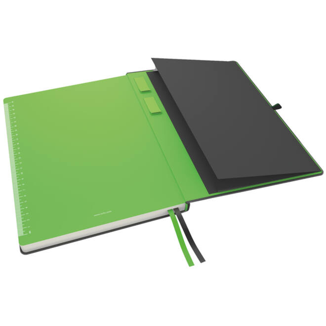 Notitieboek Leitz Complete 187x242mm 160blz 100gr lijn zwart