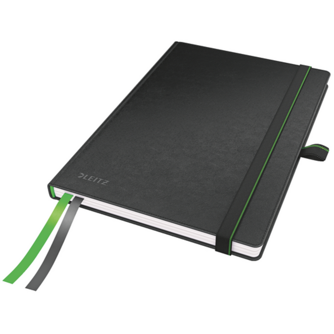 Notitieboek Leitz Complete A5 160blz 100gr lijn zwart