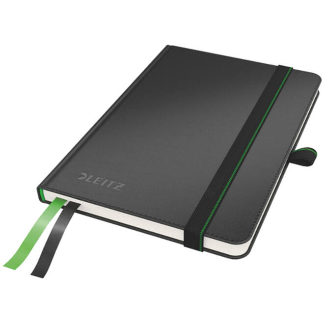 Notitieboek Leitz Complete A6 lijn 160 pagina's 100gr zwart