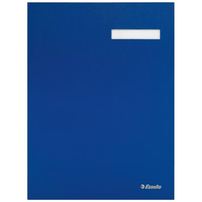 Vloeiboek Esselte karton 20 tabbladen blauw