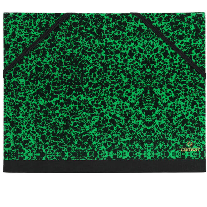 Tekenmap Canson studio 26x33cm 2 elastieken groen
