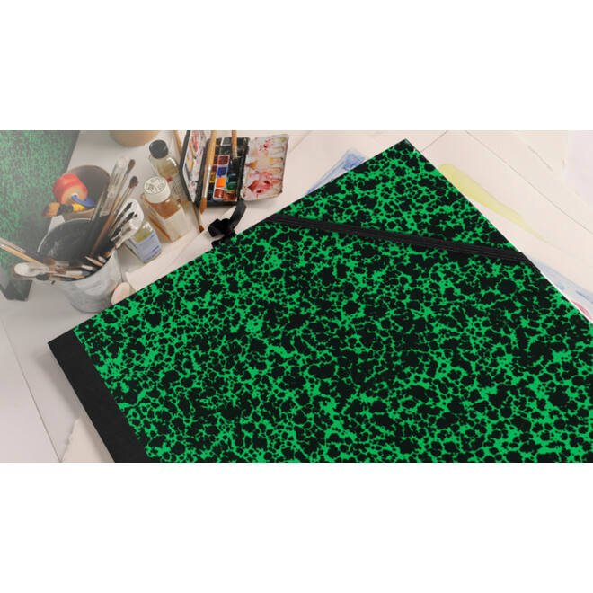 Tekenmap Canson studio 61x81cm 2 elastieken groen