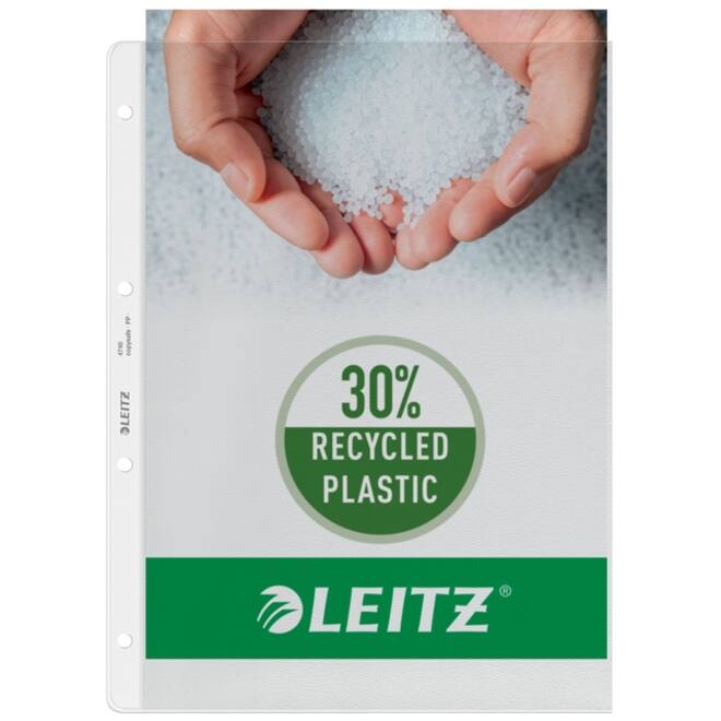 Showtas Leitz Premium copy safe 0.12mm 4-gaats PP A4 transparant 100 stuks