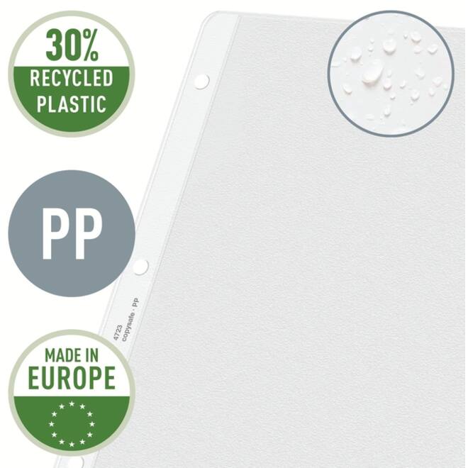 Showtas Leitz Premium copy safe 0.13mm PP A3 landscape transparant 50 stuks