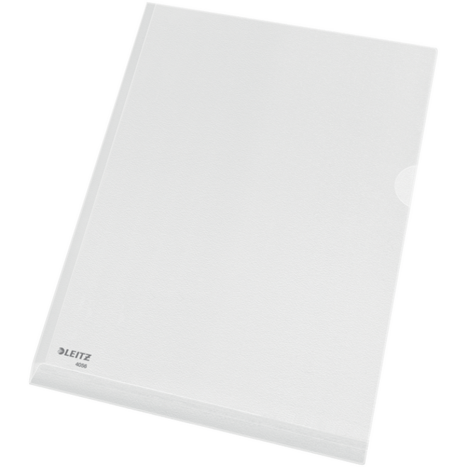 Insteekmap L-model Leitz premium A4 0.17mm PVC met expansievouw nerf 5 stuks