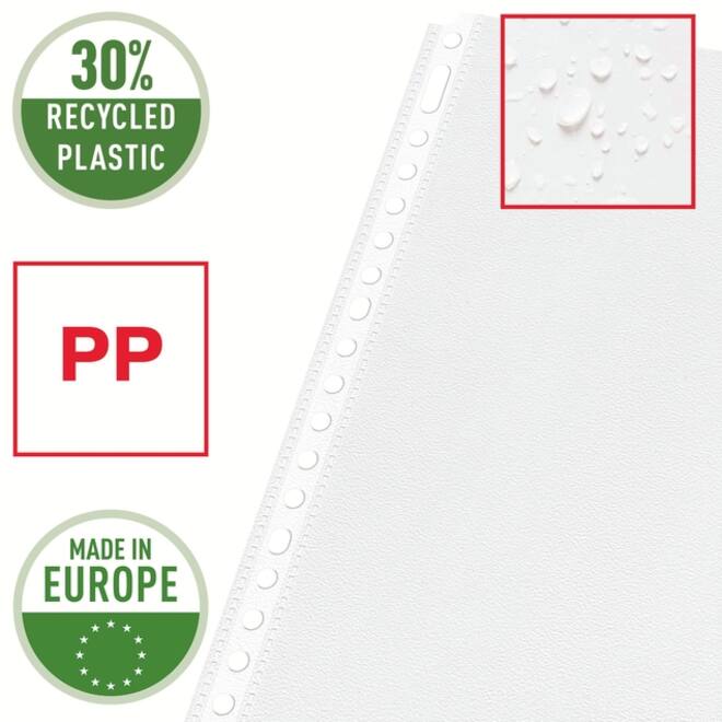 Showtas Esselte 0.08mm 21-gaats A4 mat 100 stuks