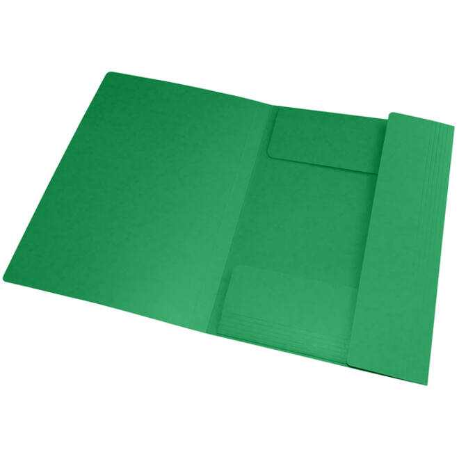 Elastomap Oxford Top File+ A4 3 kleppen 390gr groen