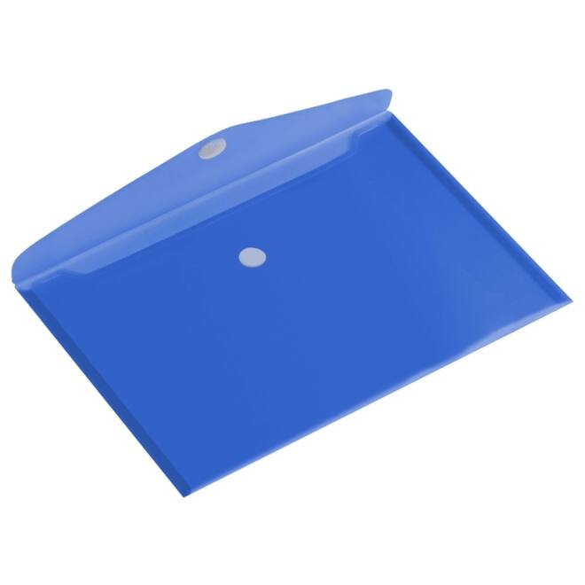 Enveloptas HF2 A5 250x180mm dwars transparant blauw