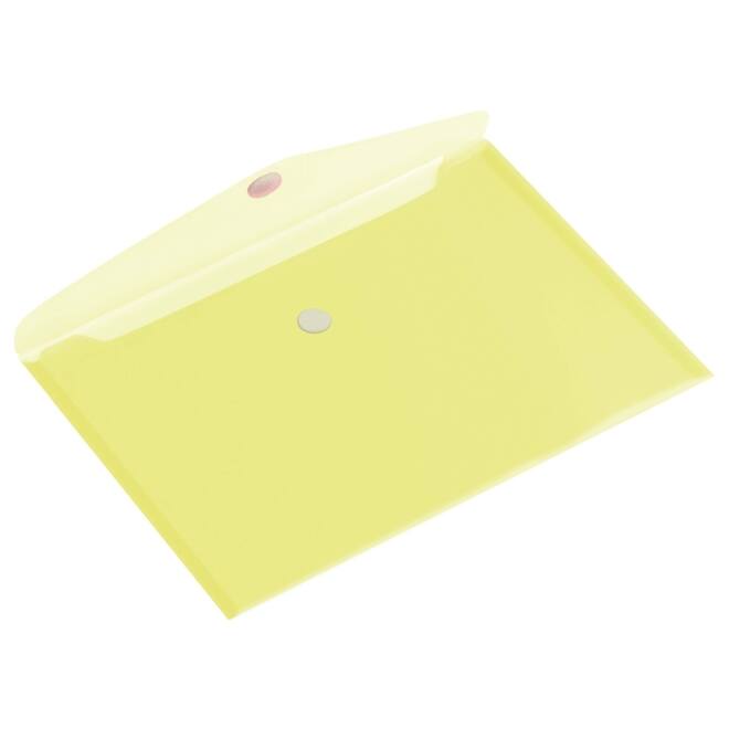 Enveloptas HF2 A5 250x180mm dwars transparant geel