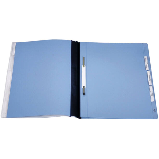 Personeelsmap Durable 5 vakken + hangrail blauw