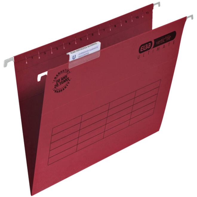 Hangmap Elba Verticfile Ultimate A4 V bodem rood