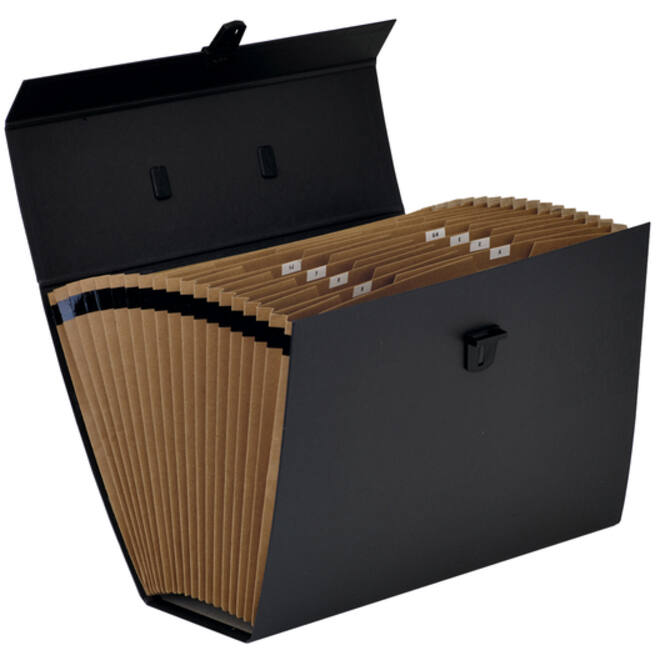 Sorteerkoffer Bankers Box Handifile 19-vaks zwart