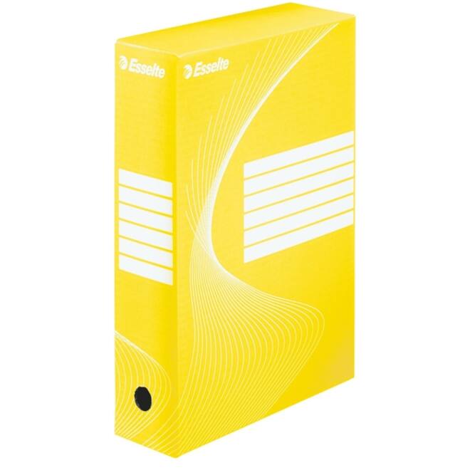 Archiefdoos Esselte Boxycolor 80mm 352x250mm geel