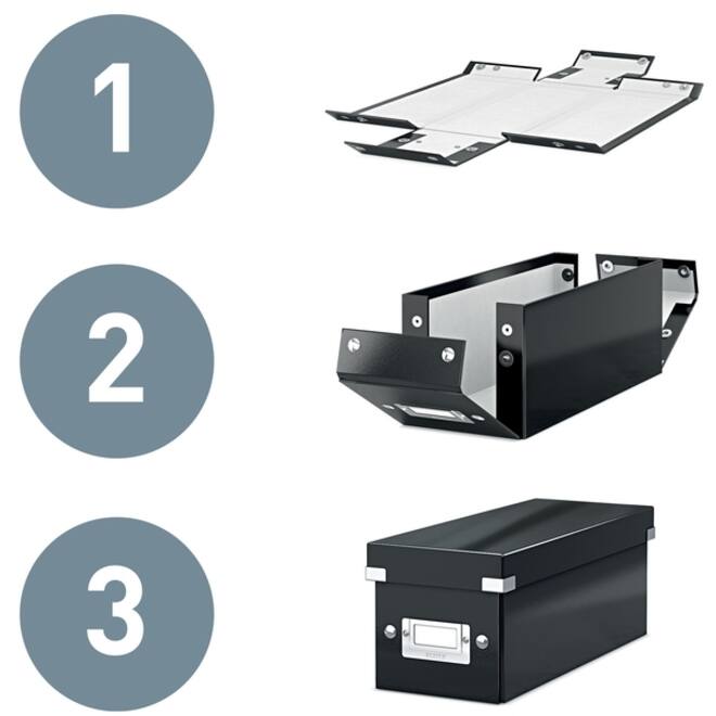 Opbergbox Leitz WOW Click & Store 220x160x282mm wit