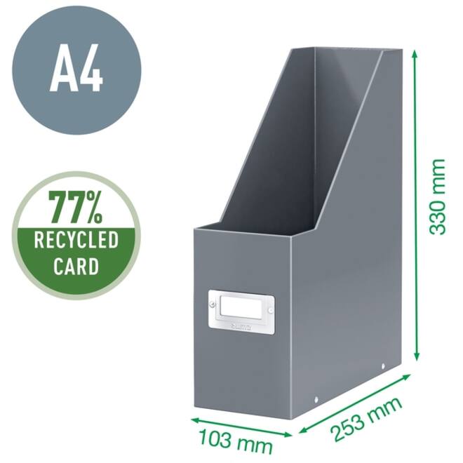 Tijdschriftencassette Leitz WOW Click & Store wit