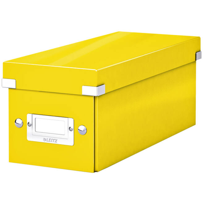 CD-box Leitz WOW Click&Store 143 x 136 x 352 mm geel