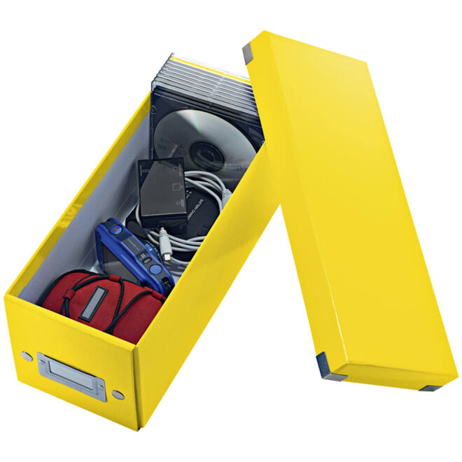 CD-box Leitz WOW Click&Store 143 x 136 x 352 mm geel