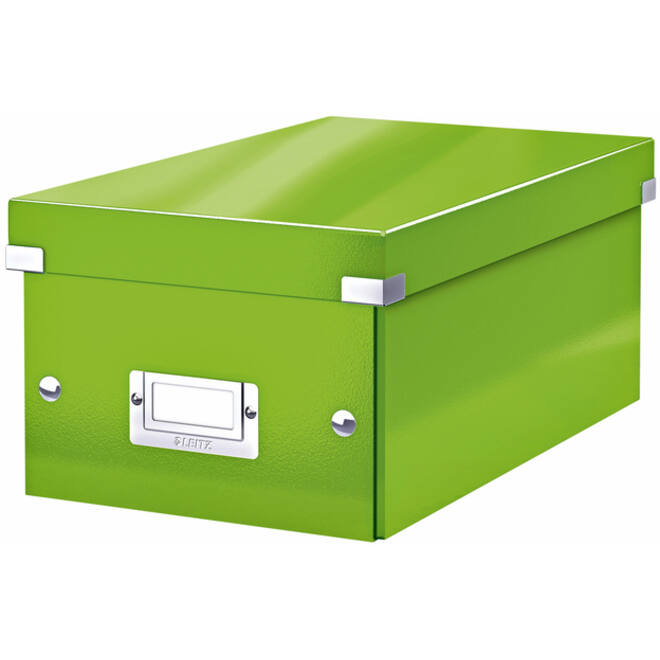 DVD-box Leitz WOW Click&Store 206 x 147 x 352 mm groen