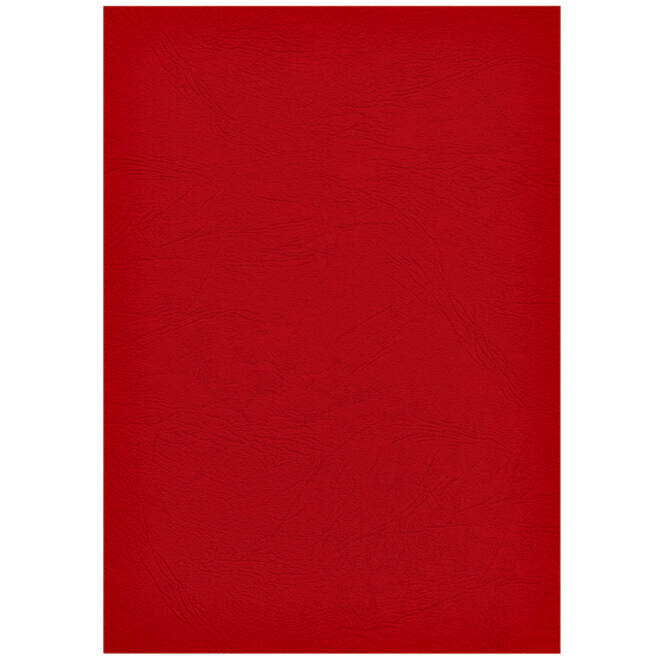 Voorblad Fellowes A4 lederlook rood 100stuks