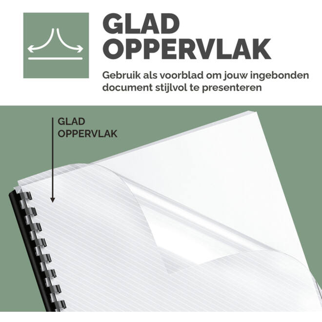 Voorblad Fellowes A4 PVC 150micron 100stuks
