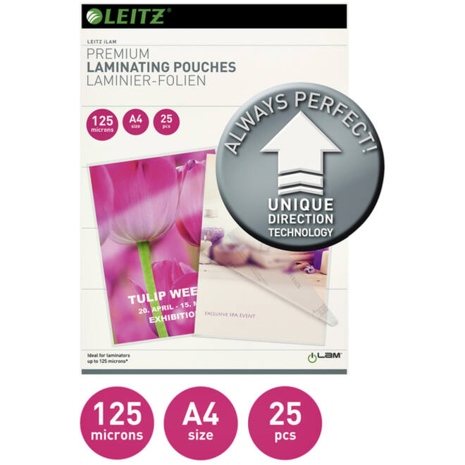 Lamineerhoes Leitz iLAM A4 2x125micron 25 stuks