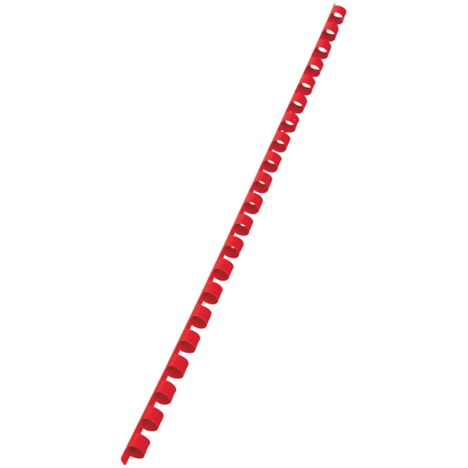 Bindrug GBC 8mm 21rings A4 rood 100stuks