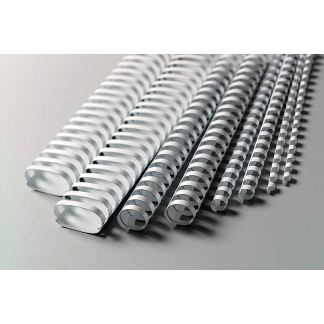 Bindrug GBC 19mm 21rings A4 wit 100stuks
