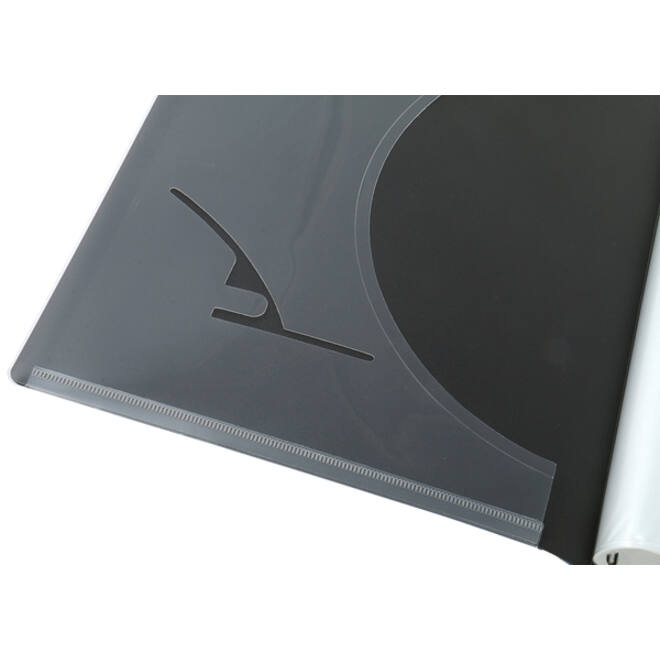 Showmap Opus 2 frontview A4 30-tassen antraciet