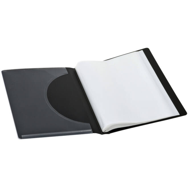 Showmap Opus 2 frontview A5 20-tassen antraciet