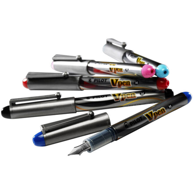 Vulpen Pilot Vpen medium zilver/blauw