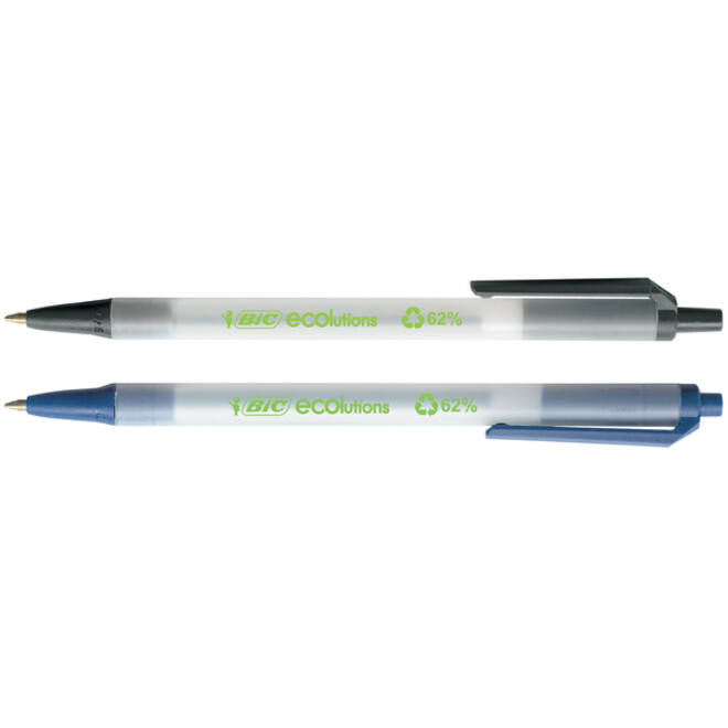 Balpen Bic Ecolutions medium blauw
