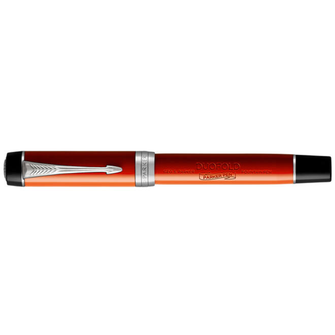 Vulpen Parker Duofold Classic Vintage big red lacquer 18k CT medium