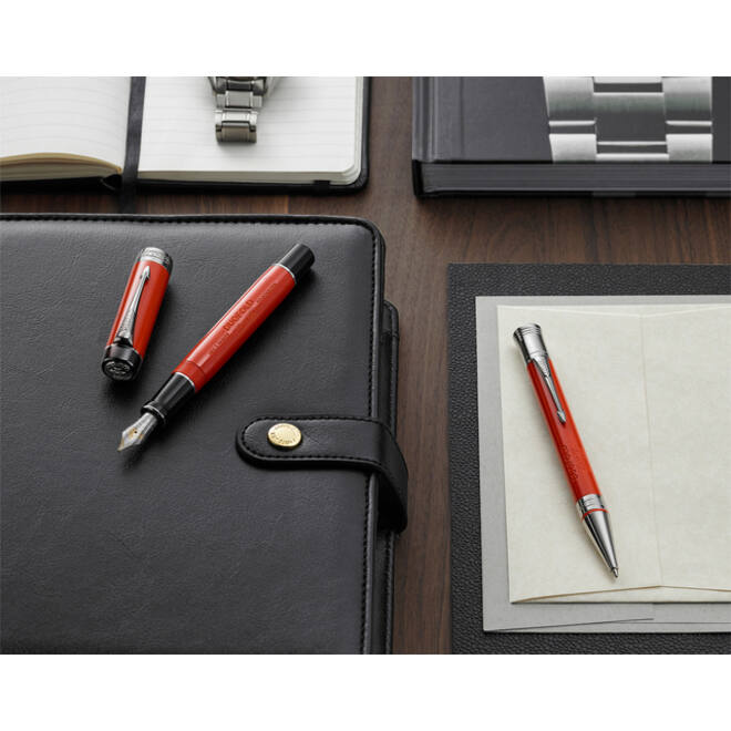 Balpen Parker Duofold Classic Vintage big lacquer red CT medium